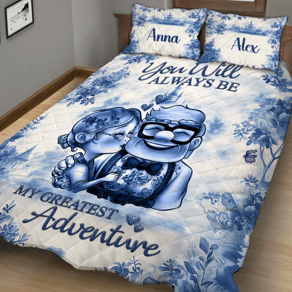 You Are My Greatest Adventure - Personalized Mouse Quilt Set