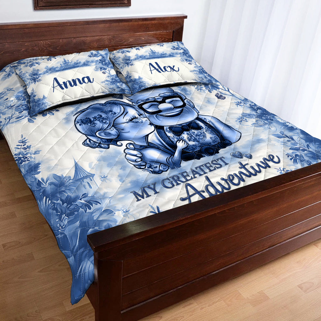 You Are My Greatest Adventure - Personalized Mouse Quilt Set