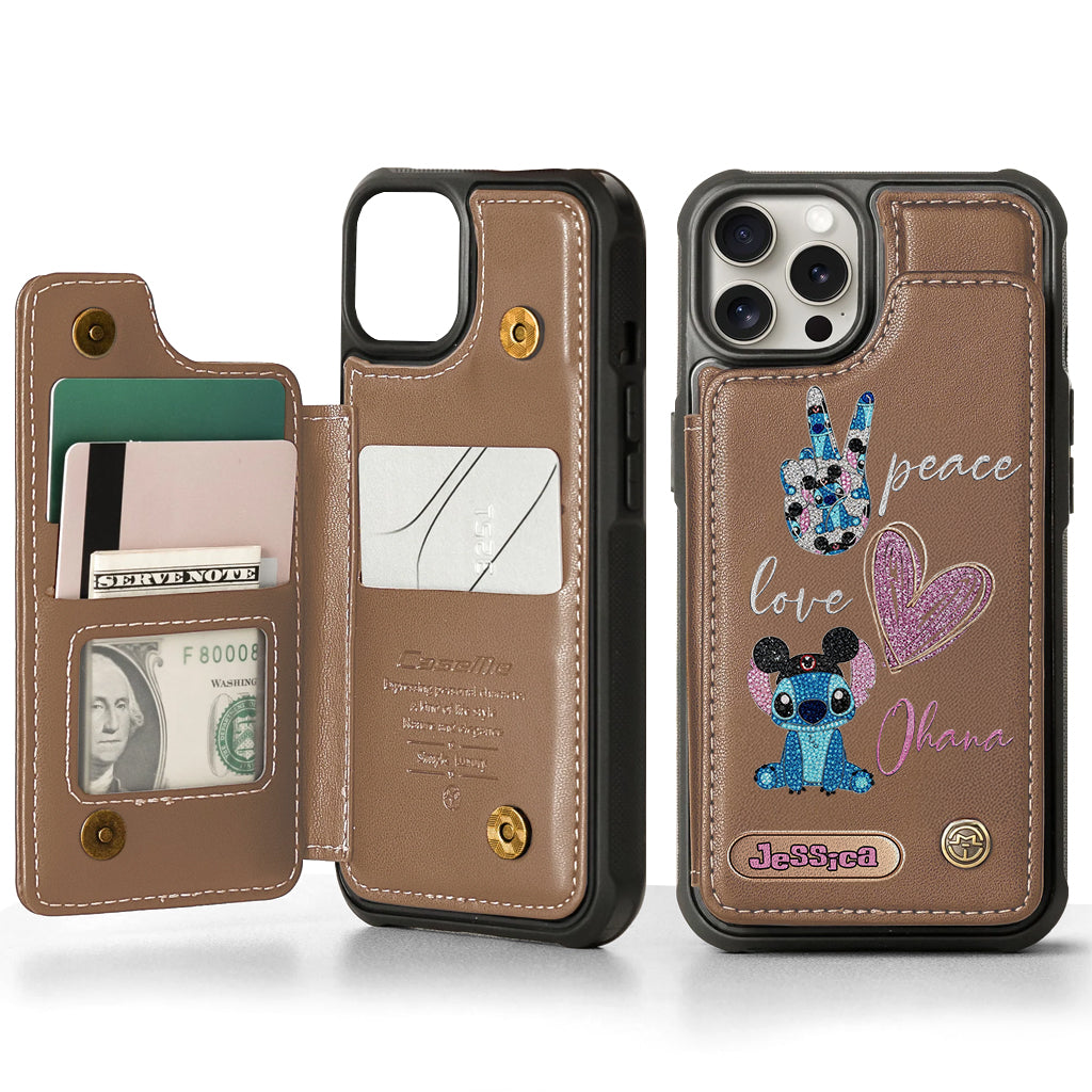 Ohana Means Family - Personalized Ohana Wallet Phone Case