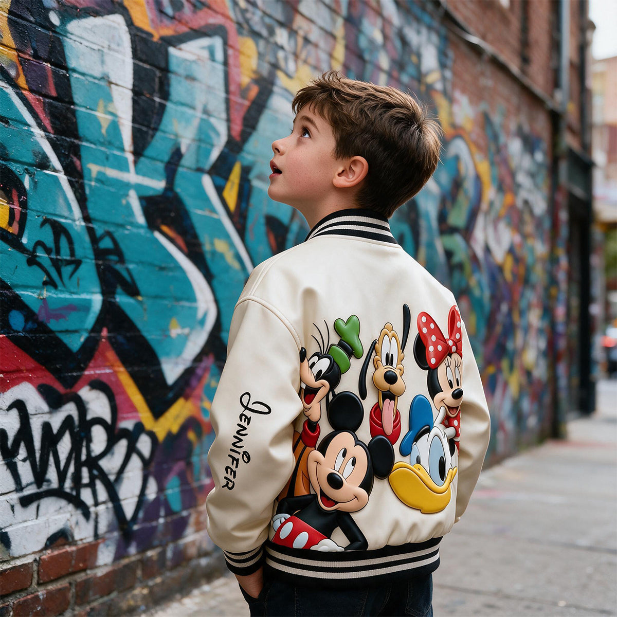 Magical Friends - Personalized Mouse Varsity Jacket