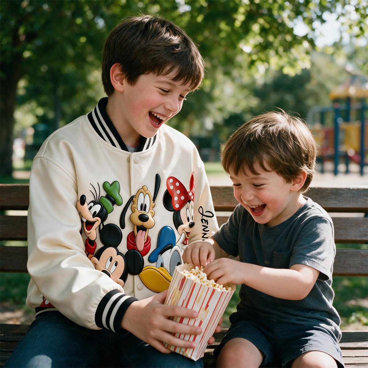 Magical Friends - Personalized Mouse Varsity Jacket