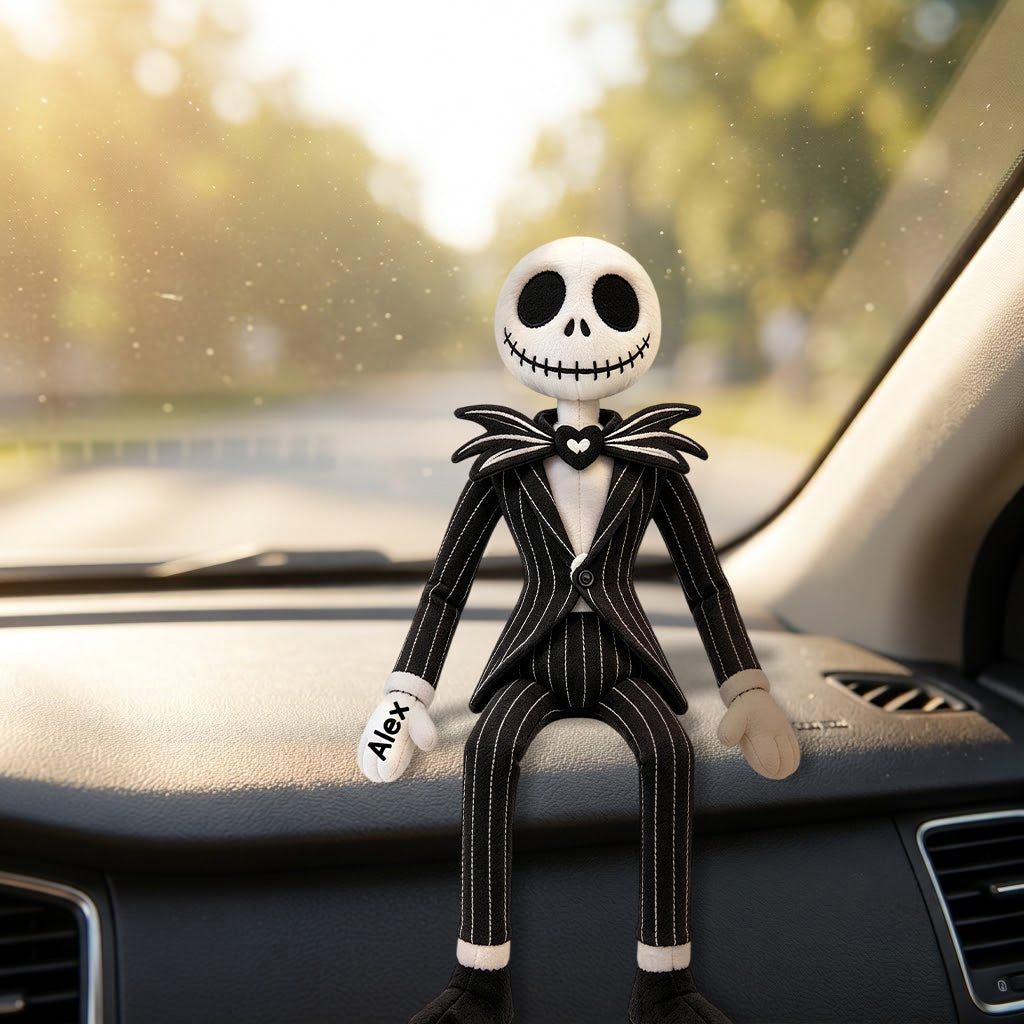 Custom Name Skeleton - Personalized Nightmare Posable Plush Doll