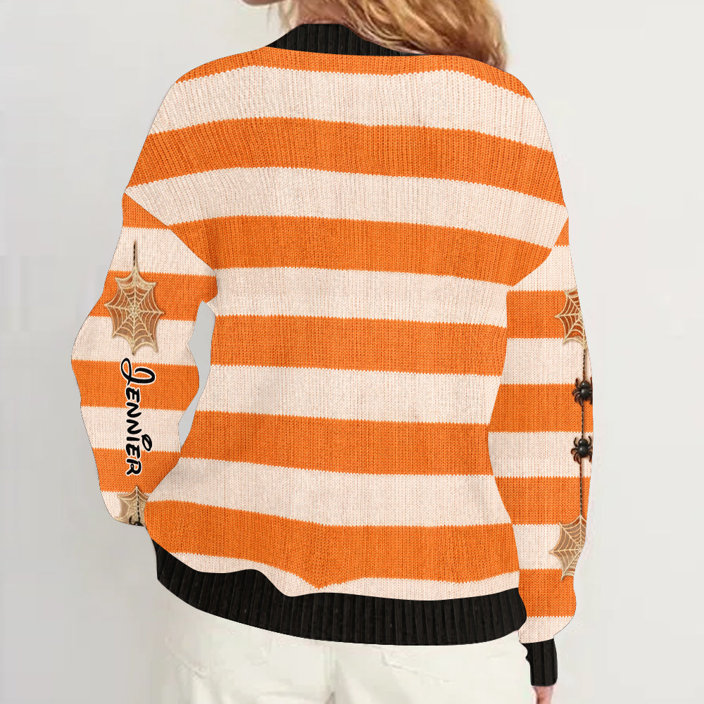 Not-so-scary Halloween - Personalized Mouse Cardigan Sweater