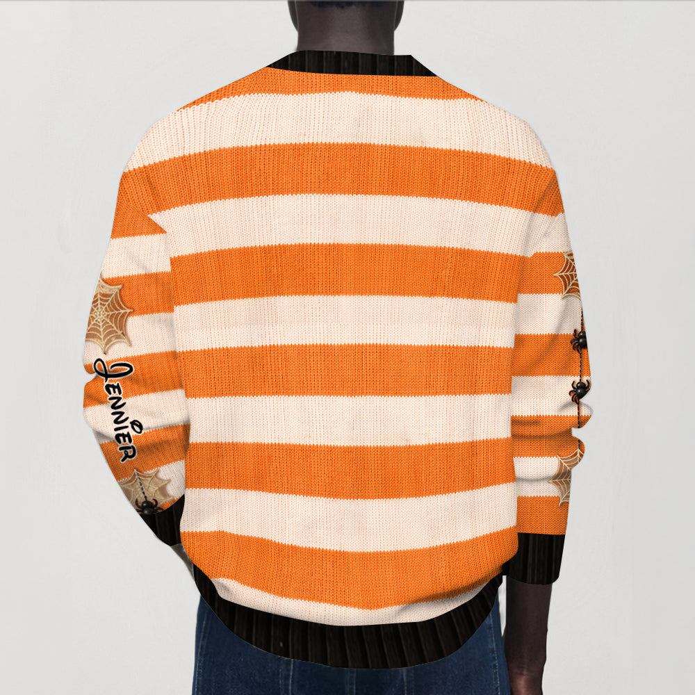 Not-so-scary Halloween - Personalized Mouse Cardigan Sweater