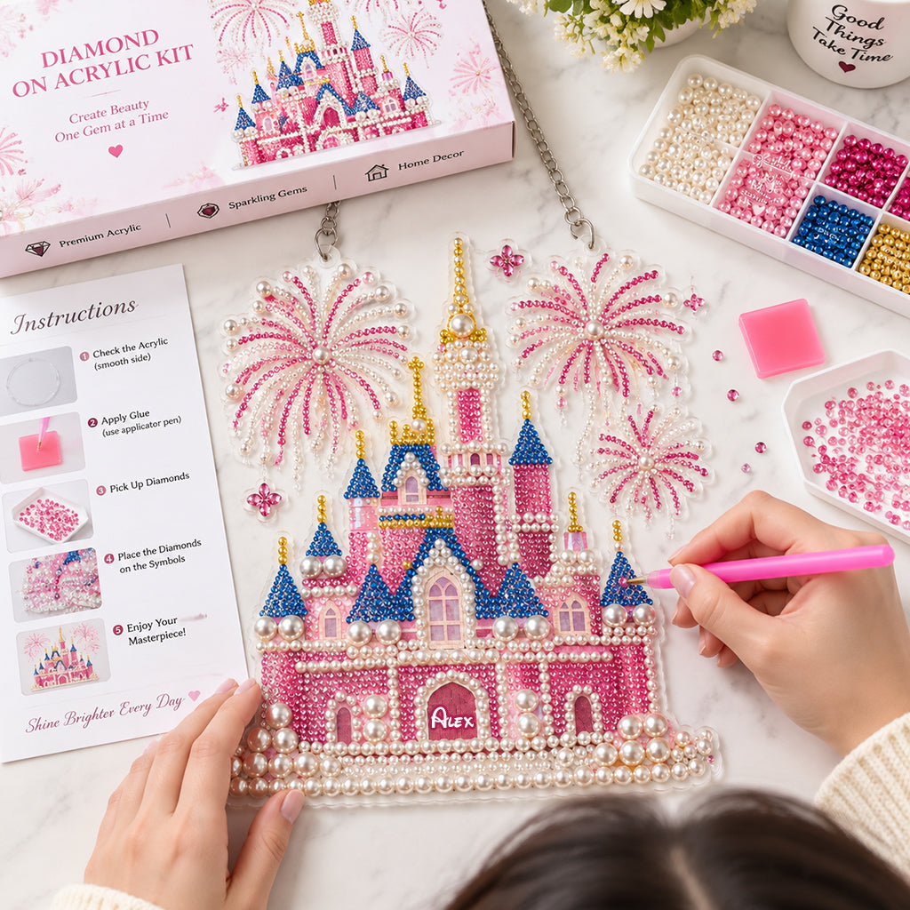 Magic Castle - Personalized Dream Trip Diamond Painting Ornament Kit