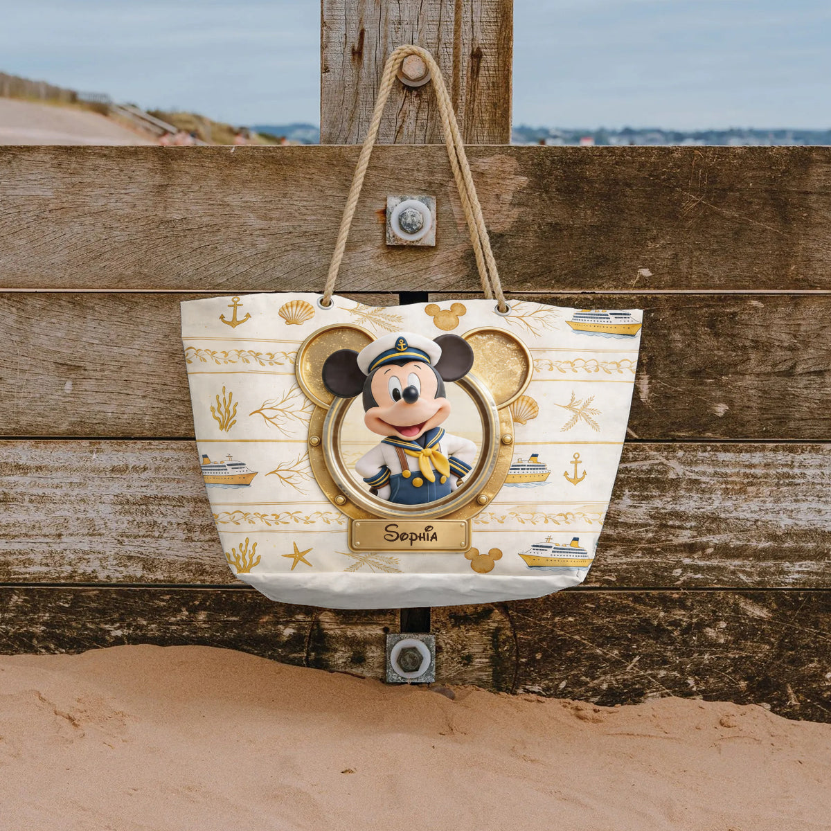 Magical Cruise Trip - Personalized Mouse Beach Bag