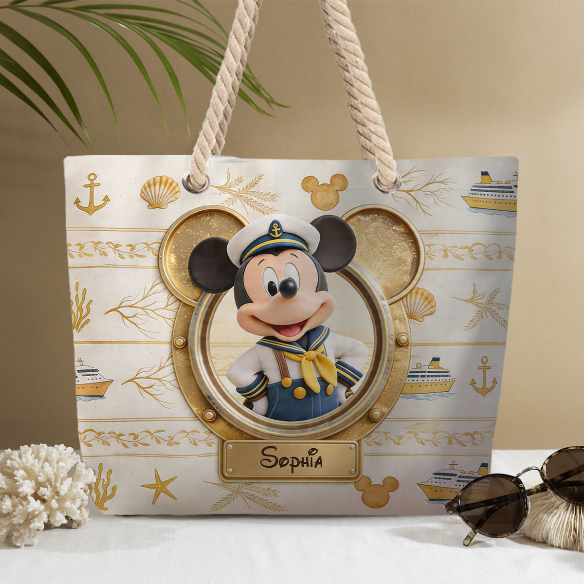 Magical Cruise Trip - Personalized Mouse Beach Bag