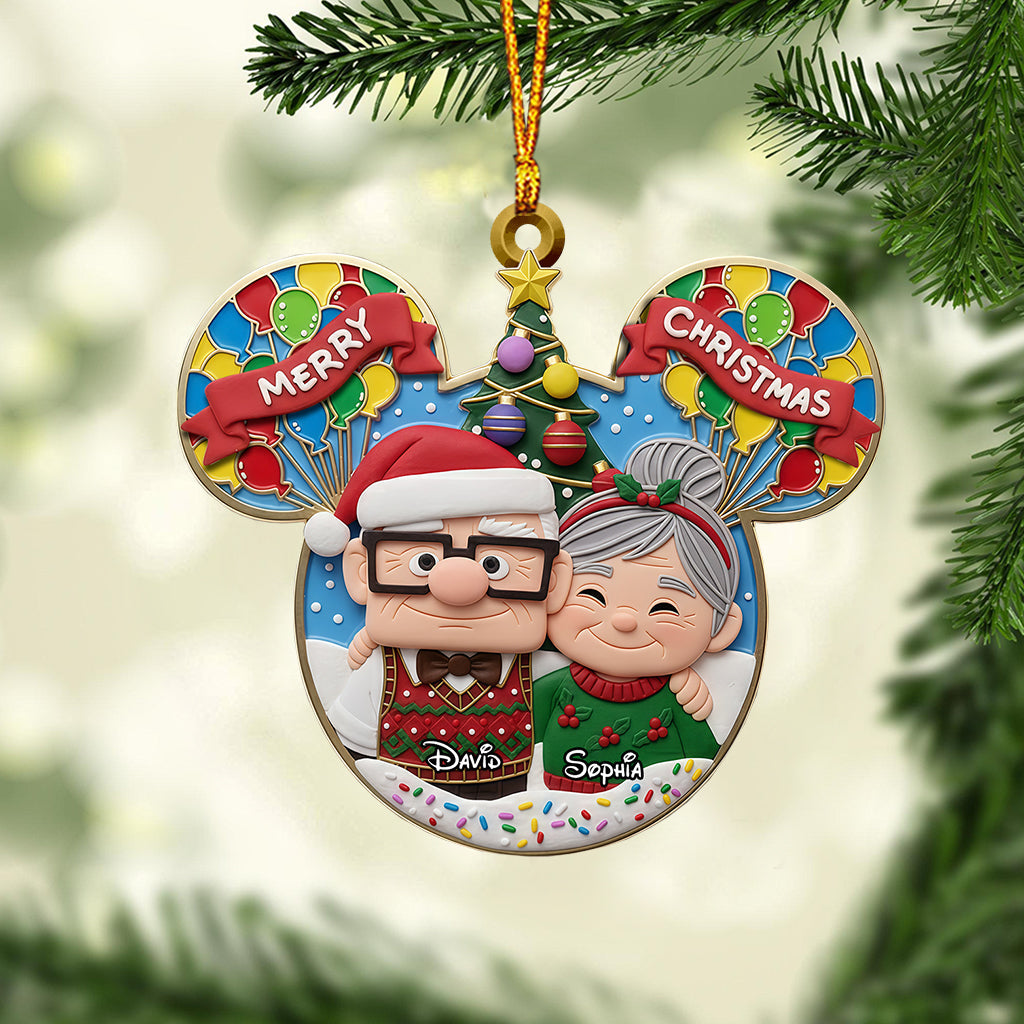 Ciouple Up Merry Christmas - Personalized Mouse Ornament