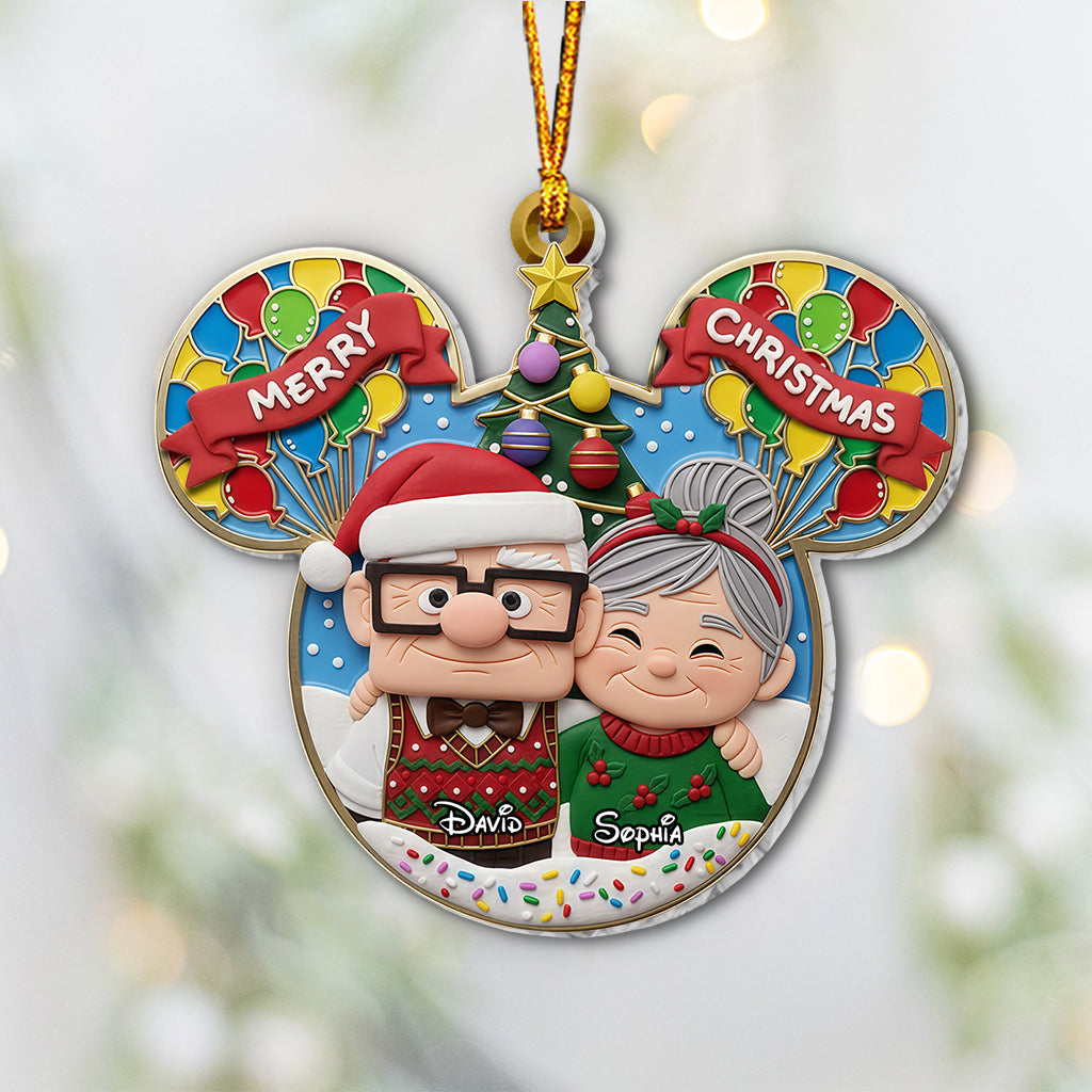 Ciouple Up Merry Christmas - Personalized Mouse Ornament