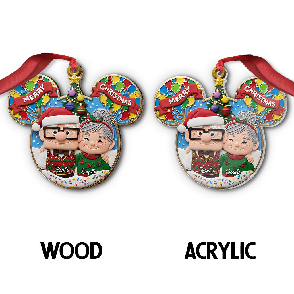 Ciouple Up Merry Christmas - Personalized Mouse Ornament