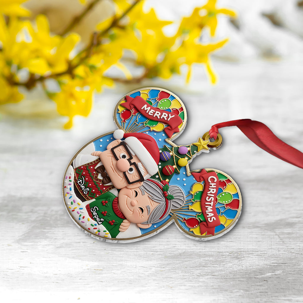 Ciouple Up Merry Christmas - Personalized Mouse Ornament