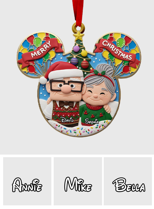 Ciouple Up Merry Christmas - Personalized Mouse Ornament