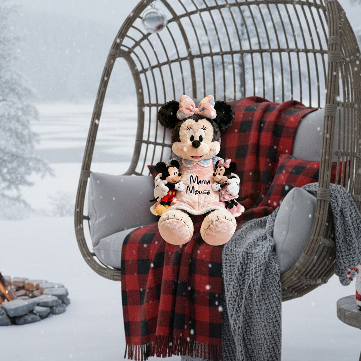 Magic Mouse - Personalized Mouse Premium Faux Fur Pillow