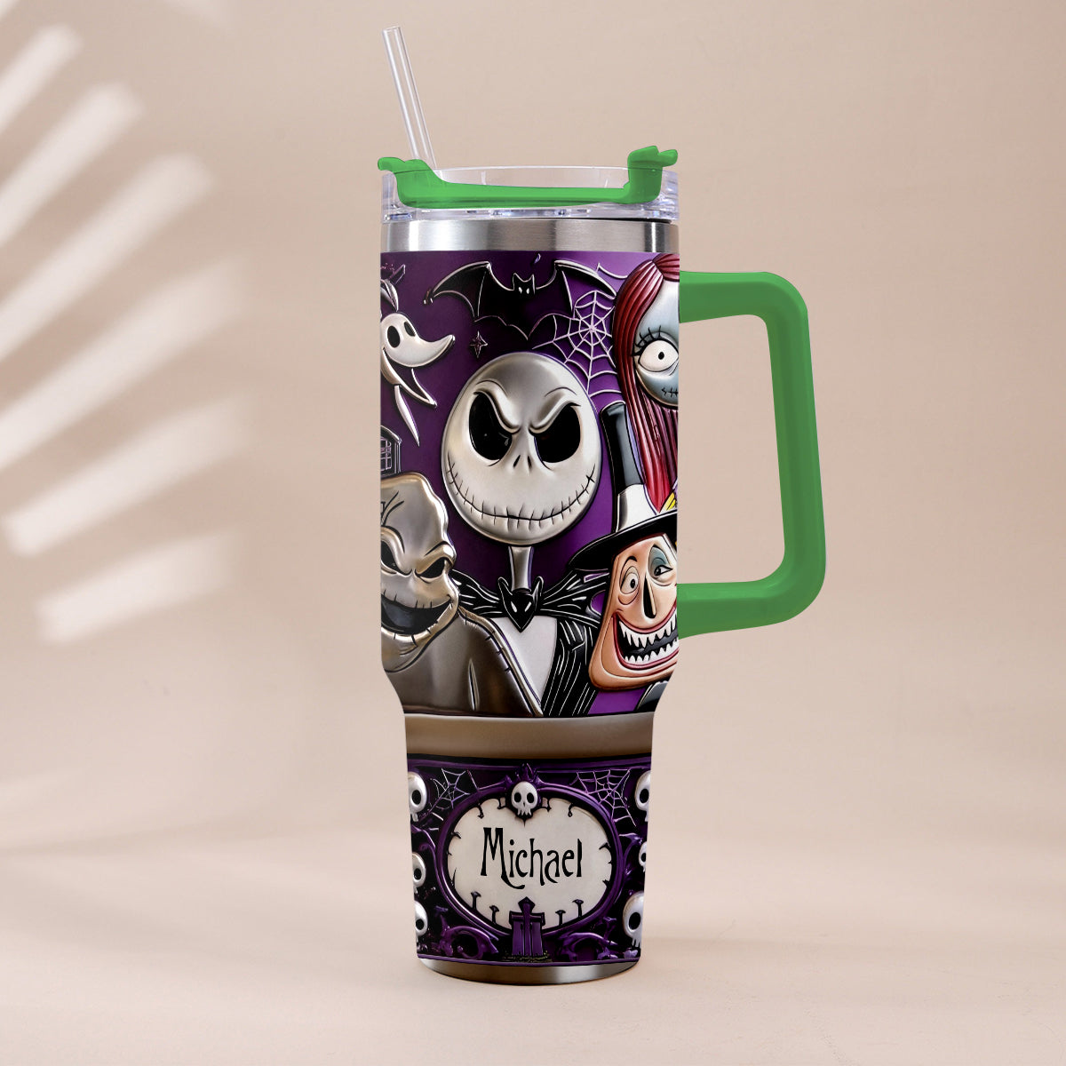 The Nightmare - Personalized Nightmare Tumbler With Plush Charm