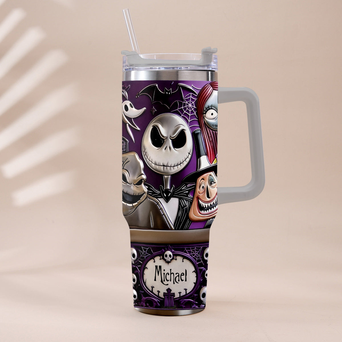 The Nightmare - Personalized Nightmare Tumbler With Plush Charm