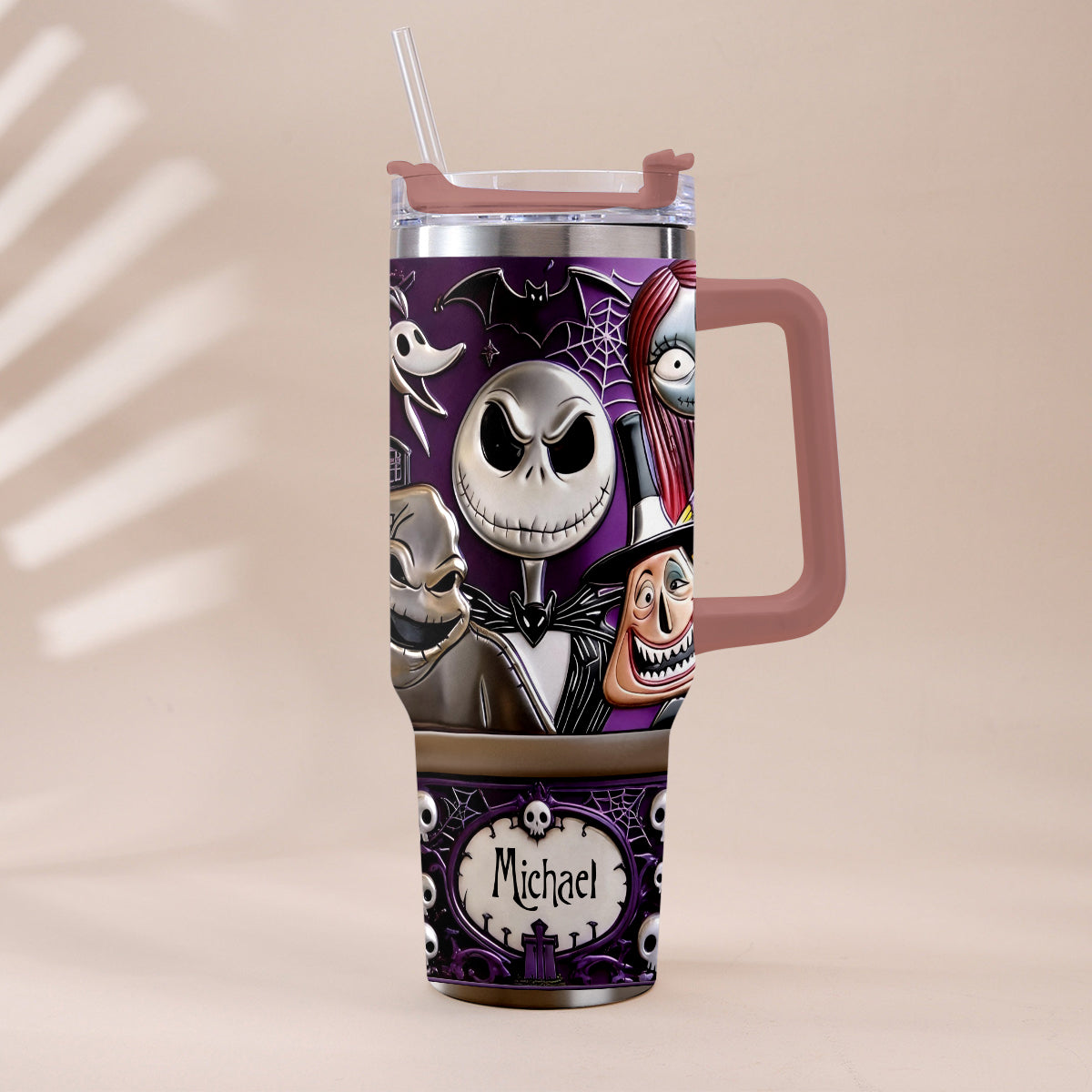 The Nightmare - Personalized Nightmare Tumbler With Plush Charm