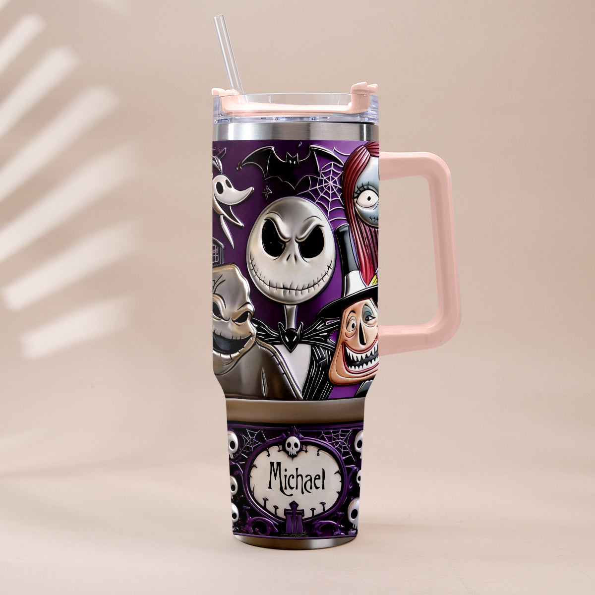 The Nightmare - Personalized Nightmare Tumbler With Plush Charm