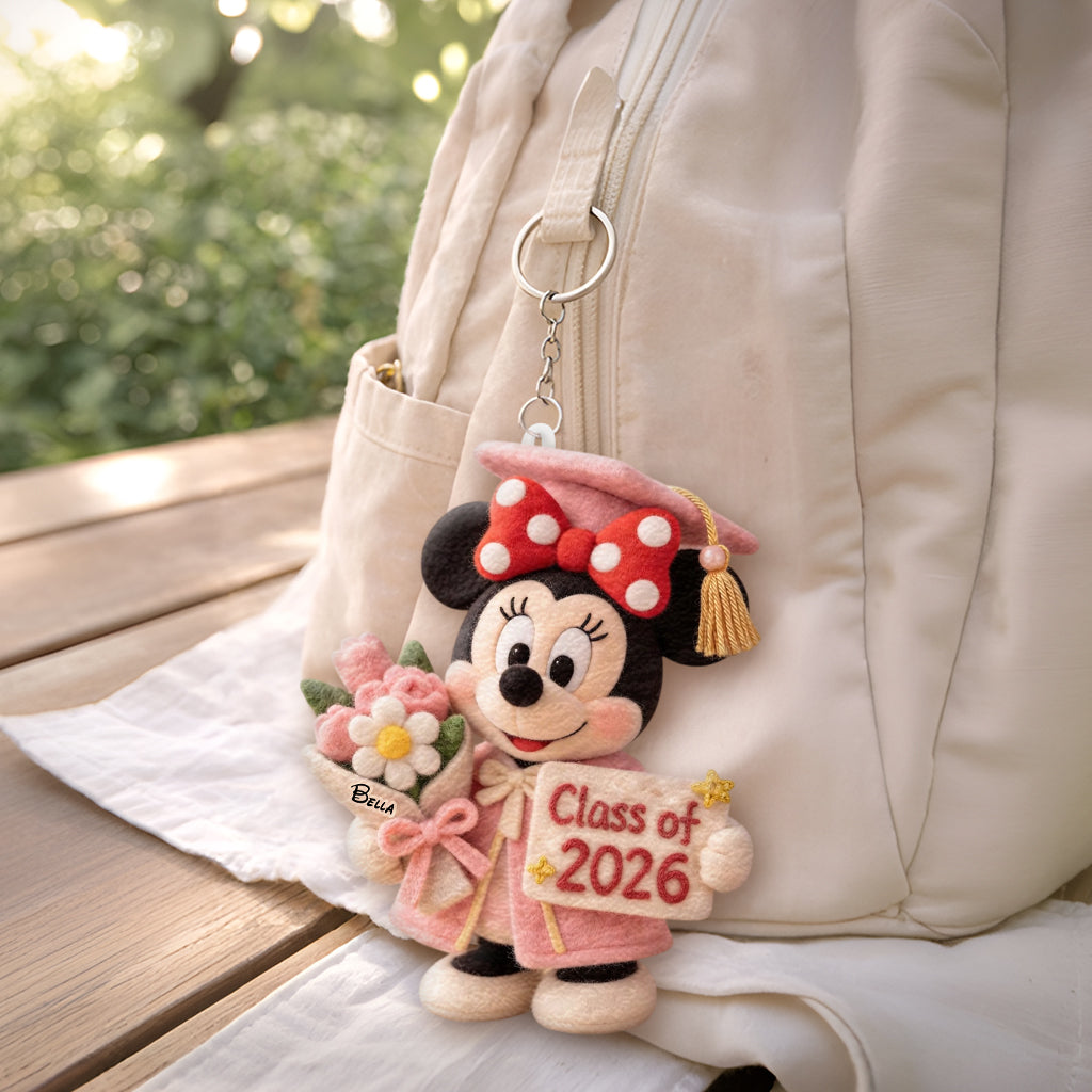 Class Of 2026 - Personalized Graduation Plush Keychain