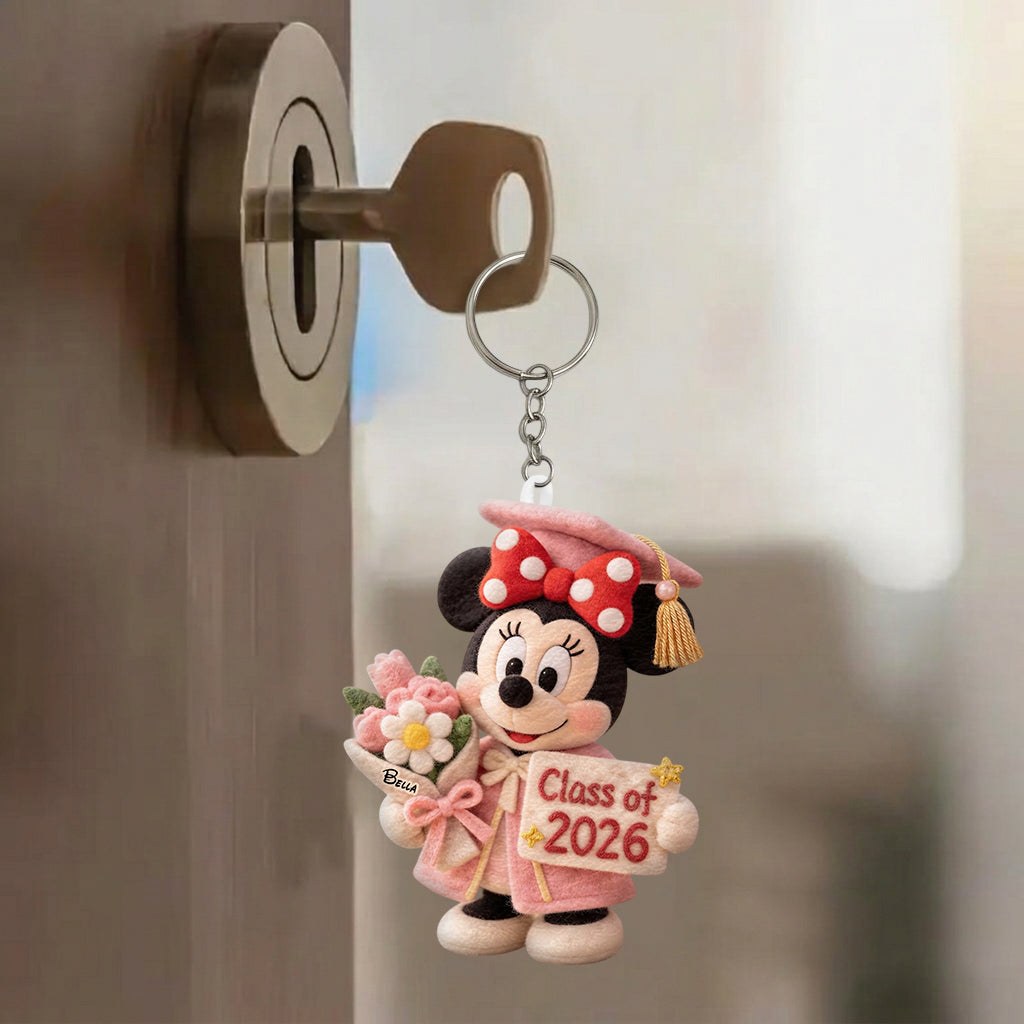 Class Of 2026 - Personalized Graduation Plush Keychain
