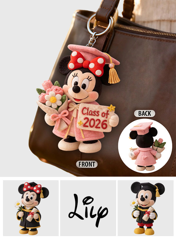 Class Of 2026 - Personalized Graduation Plush Keychain