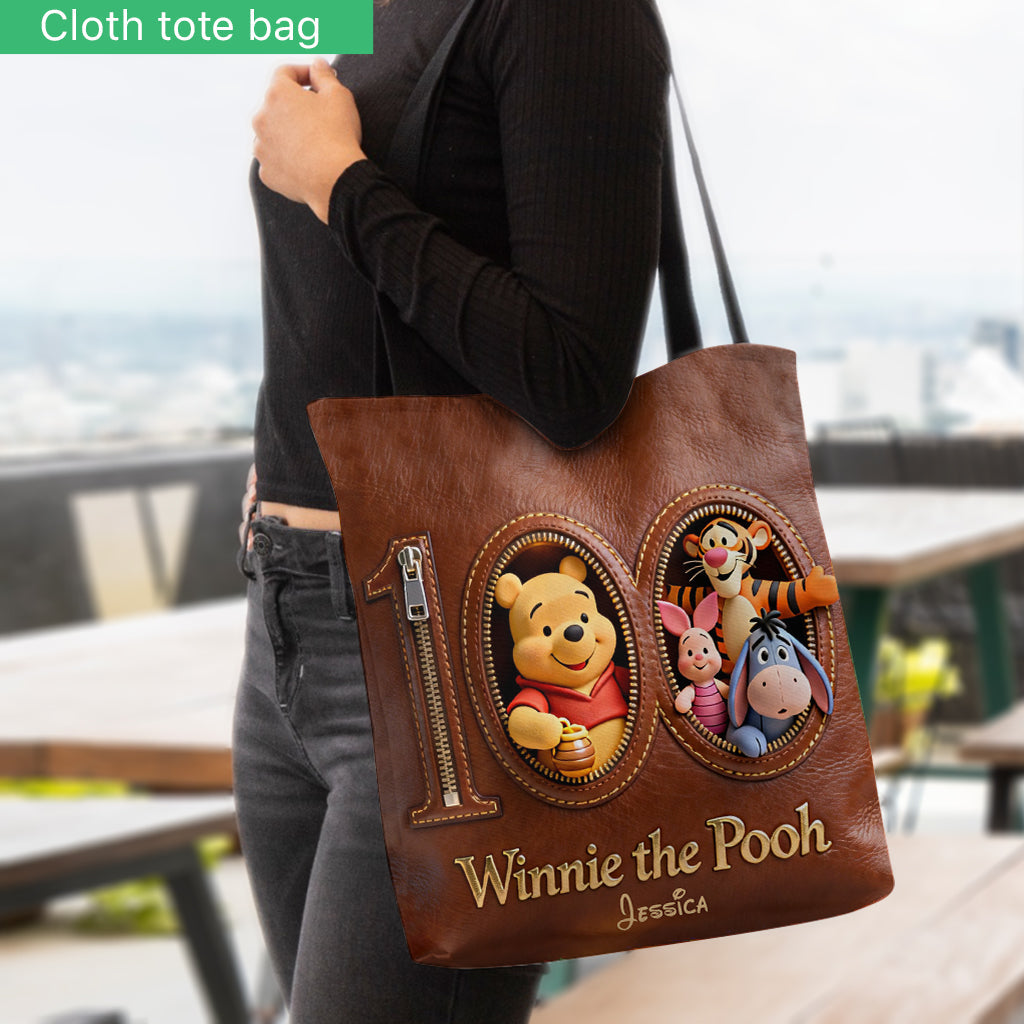 Honey Bear 100th Anniversary - Personalized Yellow Bear Tote Bag