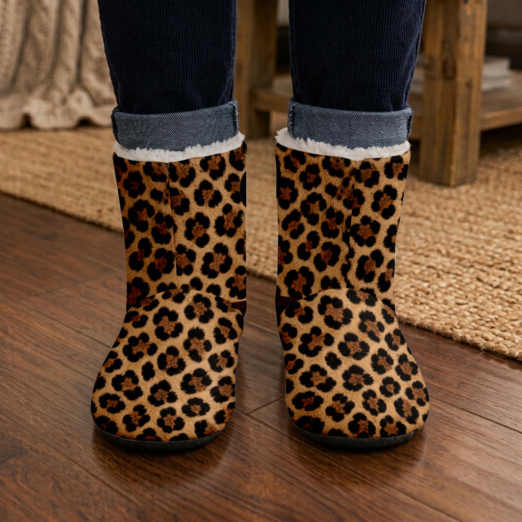 Belive In Magic - Personalized Mouse Faux Fur Boot Slippers
