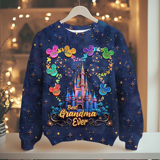 Best Grandma/ Mom Ever - Personalized Mouse All Over Shirt