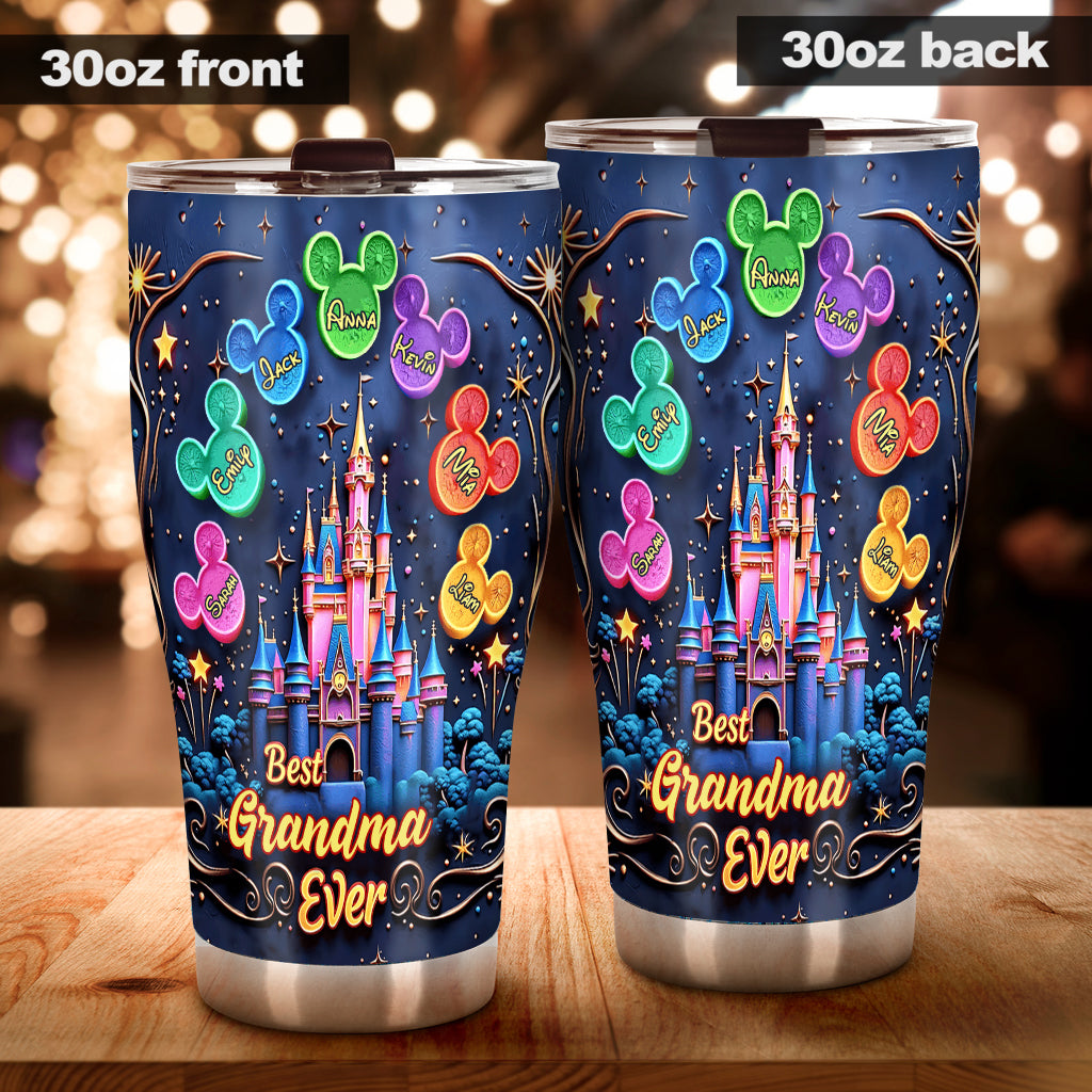 Best Grandma/ Mom Ever - Personalized Mouse Tumbler
