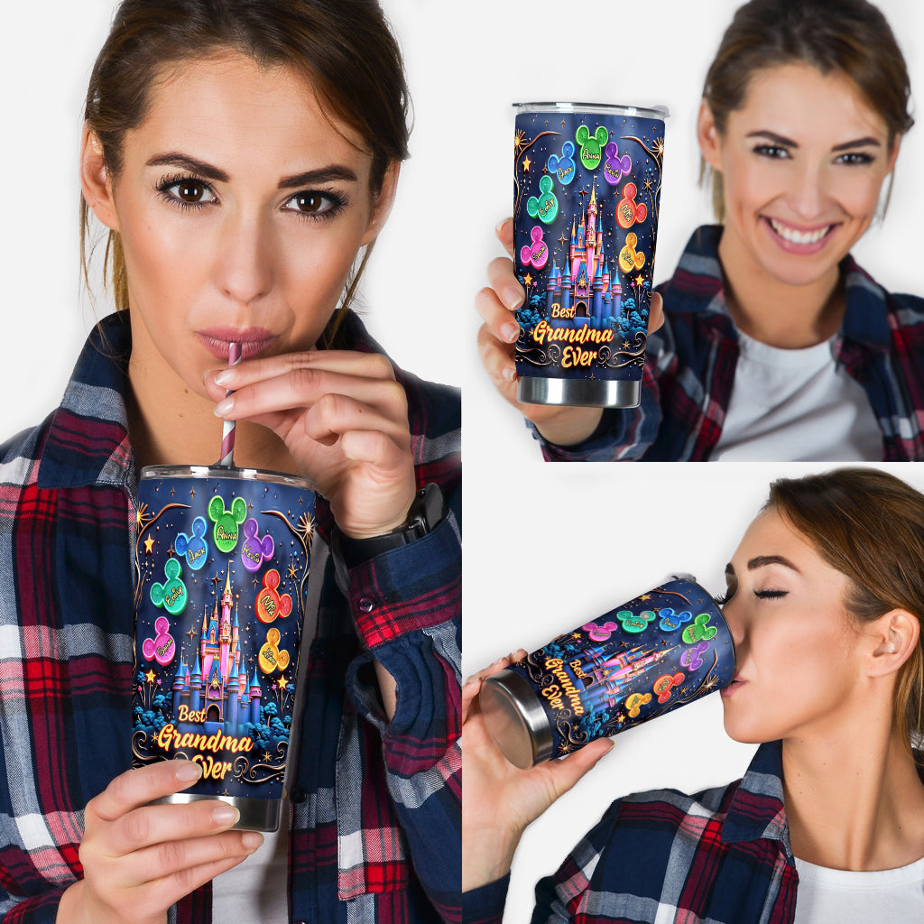 Best Grandma/ Mom Ever - Personalized Mouse Tumbler