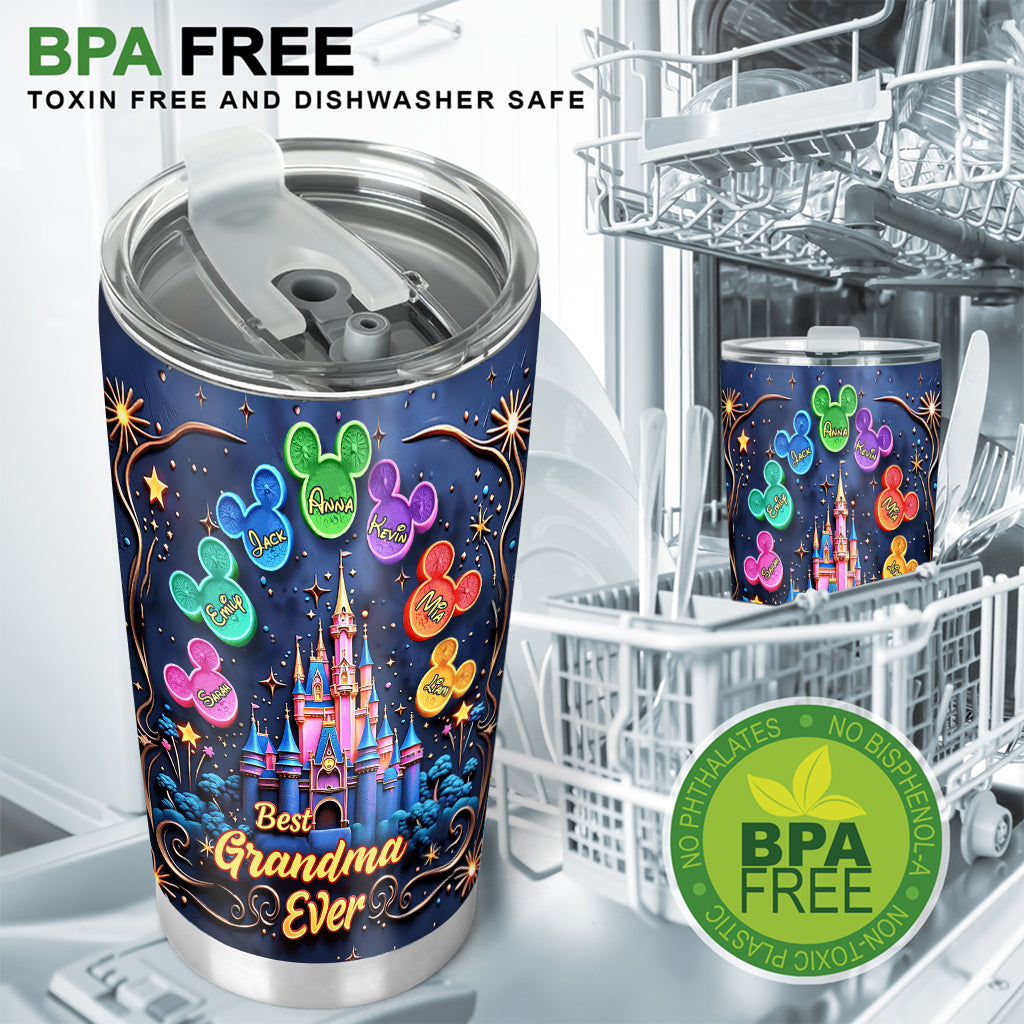 Best Grandma/ Mom Ever - Personalized Mouse Tumbler