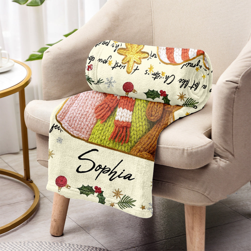 Merry Christmas - Personalized Stole Christmas Blanket