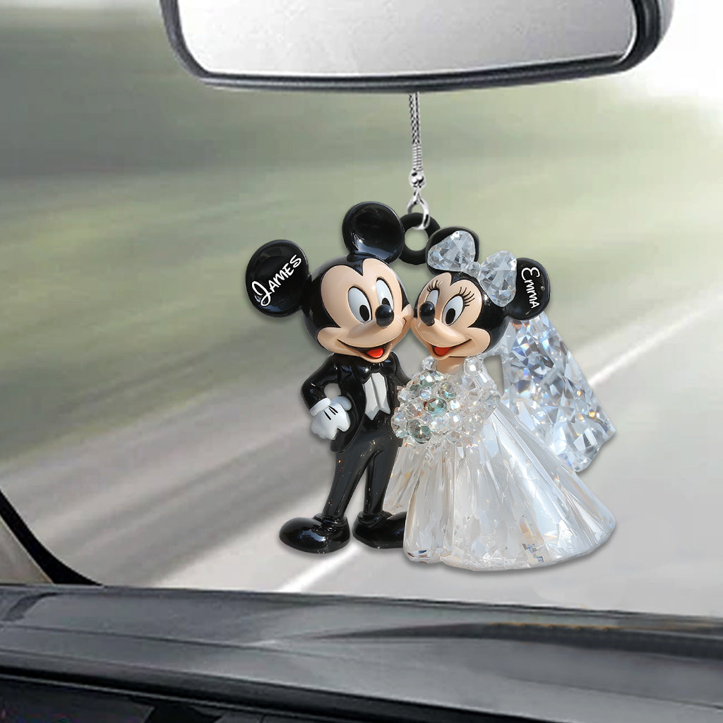 Cute Mouse MarriedCouple - Personalized Mouse Car Ornament