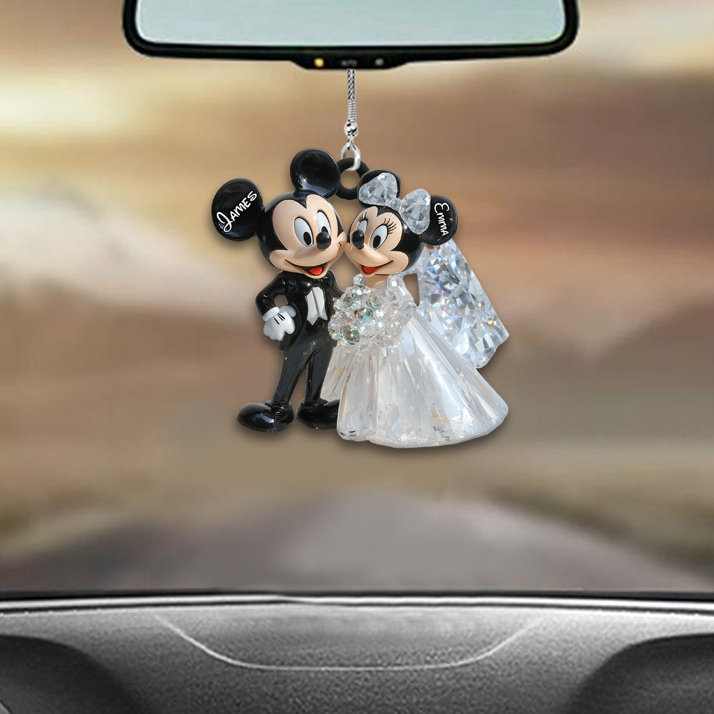 Cute Mouse MarriedCouple - Personalized Mouse Car Ornament