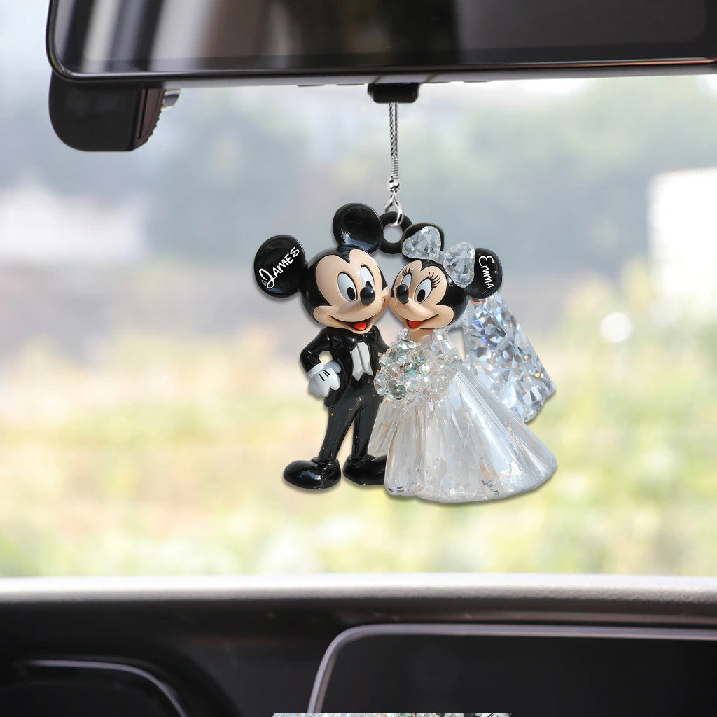 Cute Mouse MarriedCouple - Personalized Mouse Car Ornament