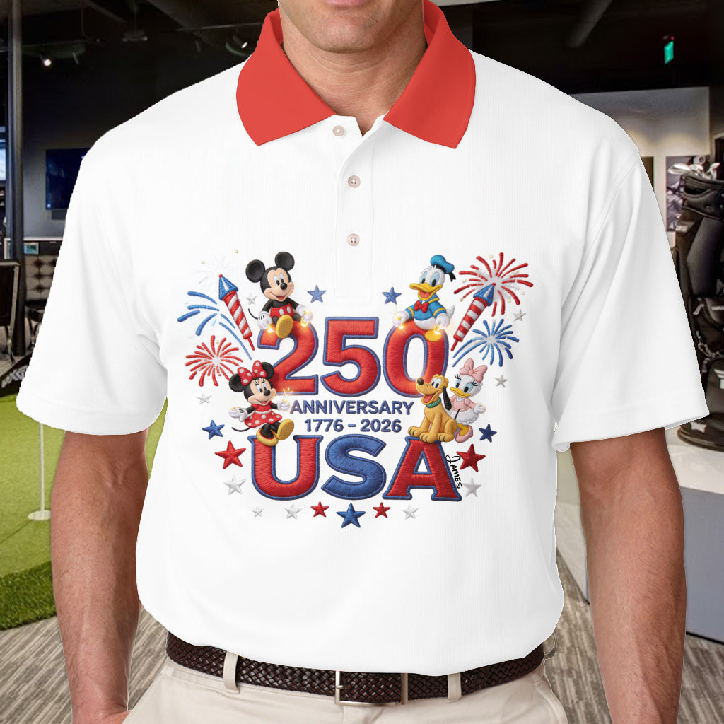 250th Anniversary - Personalized Mouse Polo Shirt