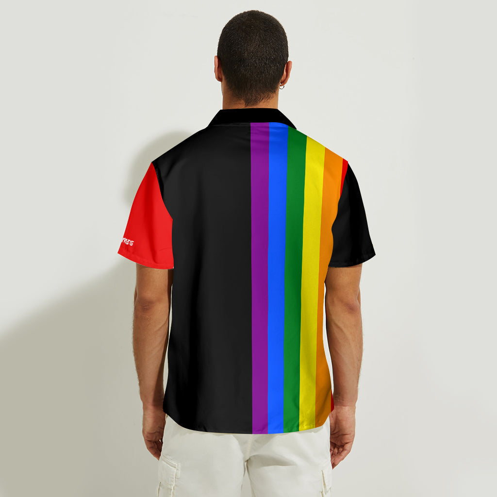 Love Is Love - Personalized LGBT Support Hawaiian Shirt