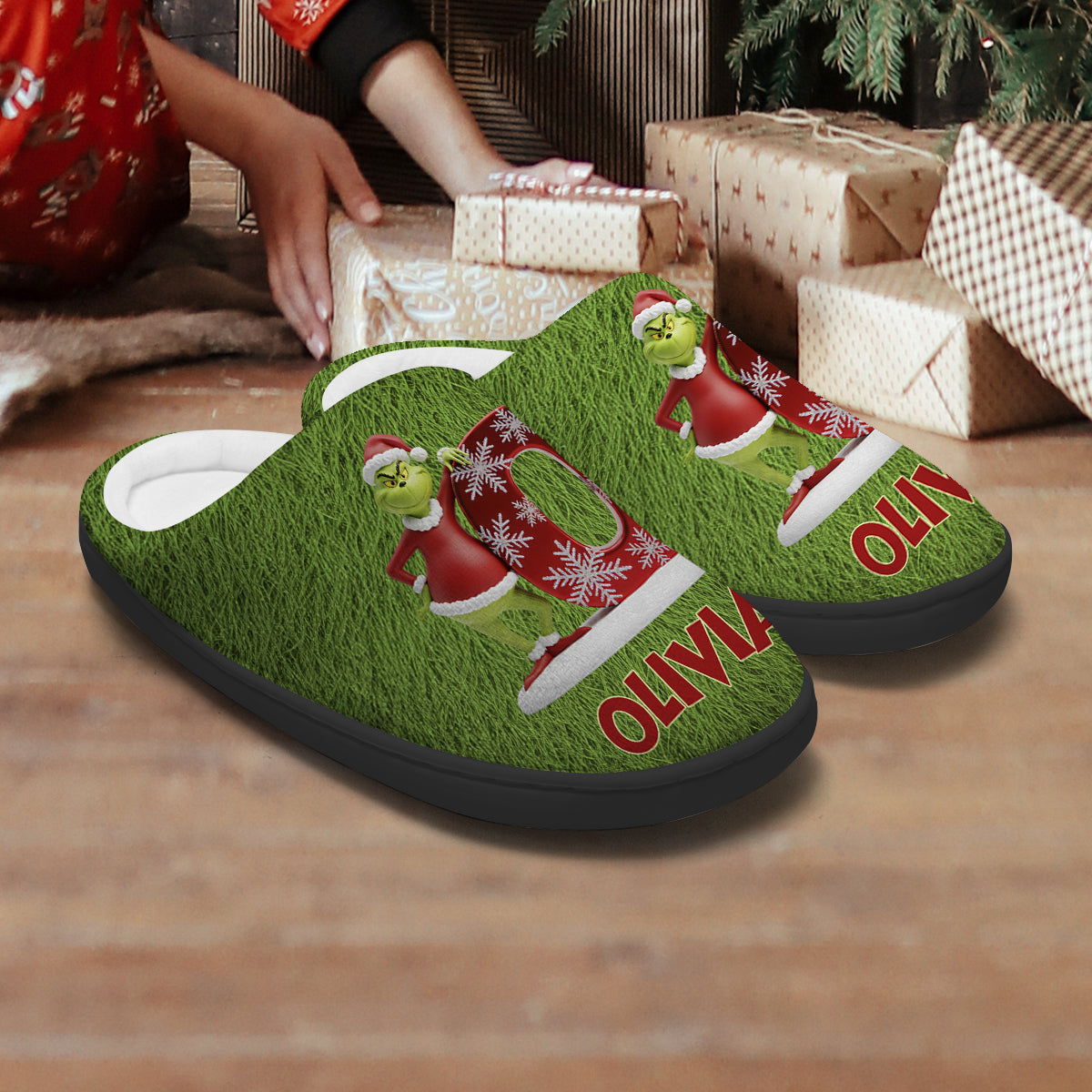 Merry Christmas - Personalized Stole Christmas Slippers