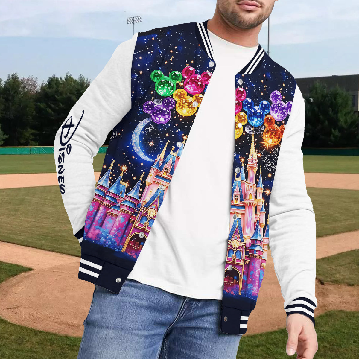 The Magical Castle - Personalized Mouse Varsity Jacket