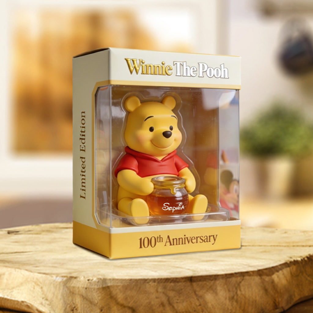Honey Bear 100th Anniversary - Personalized Yellow Bear Custom Shaped Acrylic Plaque