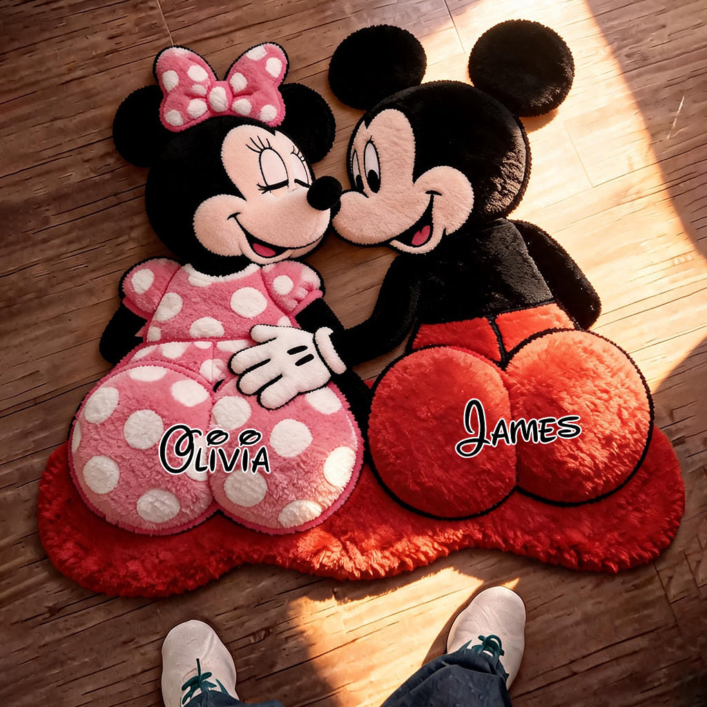 Magical Cartoon Mouse - Personalized Mouse Shaped Doormat/ Rug