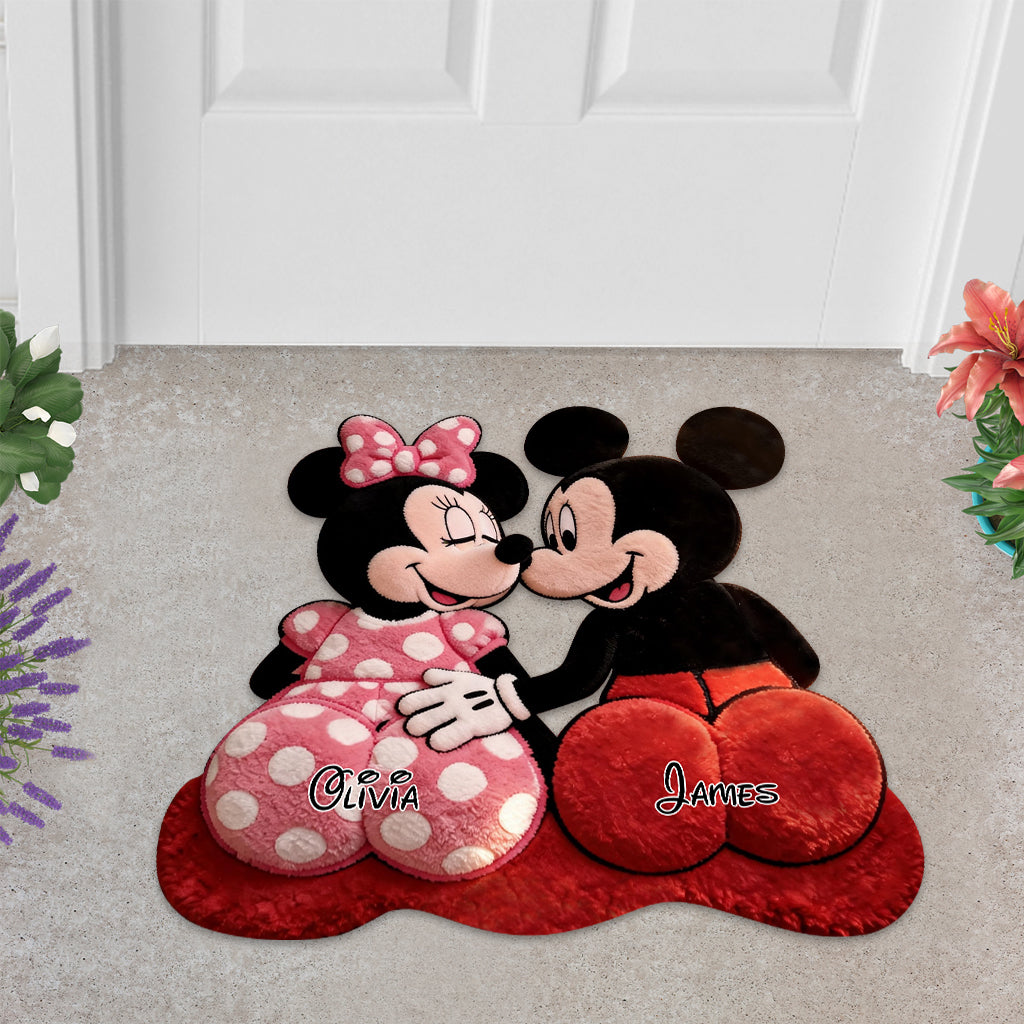 Magical Cartoon Mouse - Personalized Mouse Shaped Doormat/ Rug