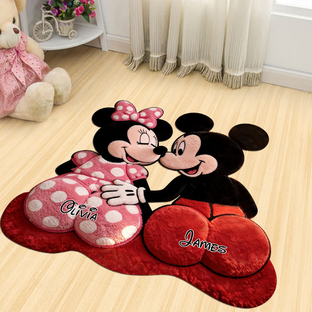 Magical Cartoon Mouse - Personalized Mouse Shaped Doormat/ Rug