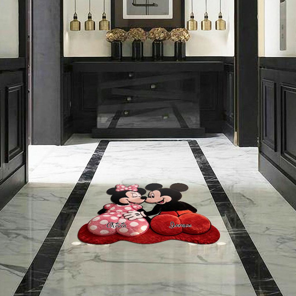 Magical Cartoon Mouse - Personalized Mouse Shaped Doormat/ Rug