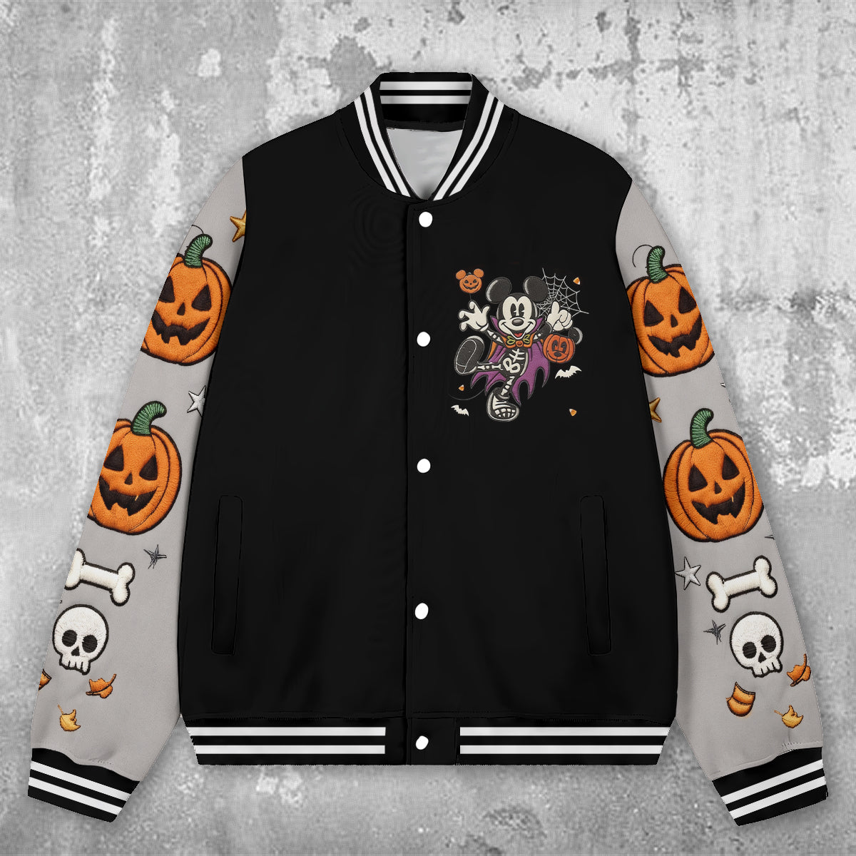 Halloween Vibes - Personalized Mouse Varsity Jacket
