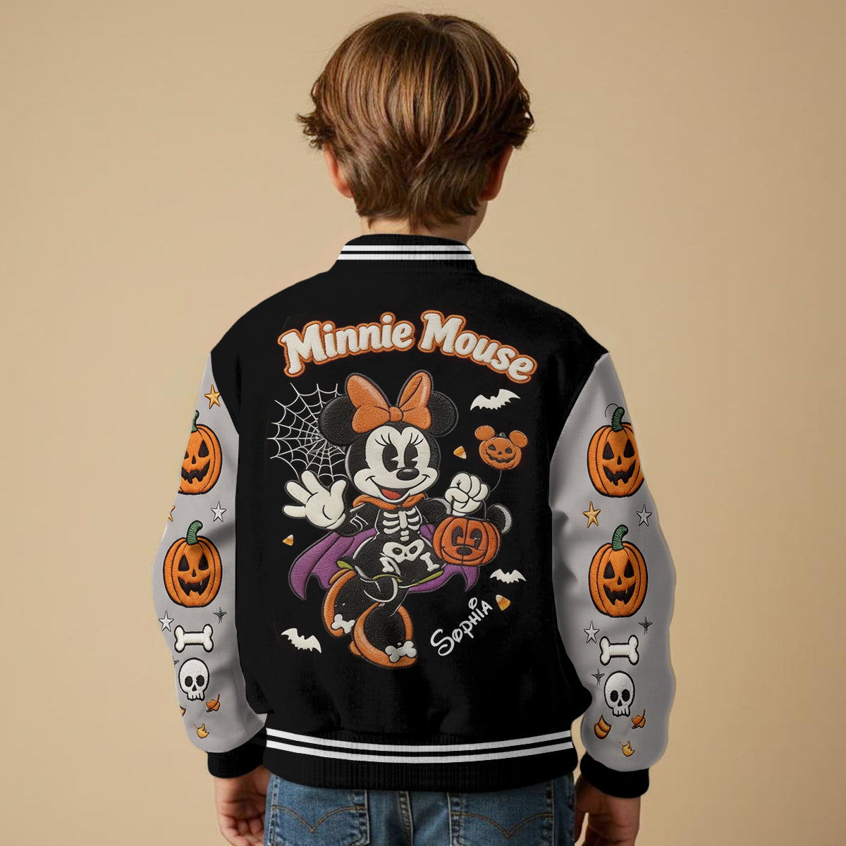 Halloween Vibes - Personalized Mouse Varsity Jacket