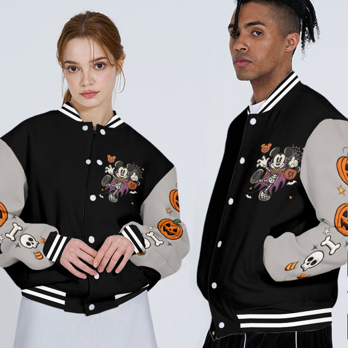 Halloween Vibes - Personalized Mouse Varsity Jacket