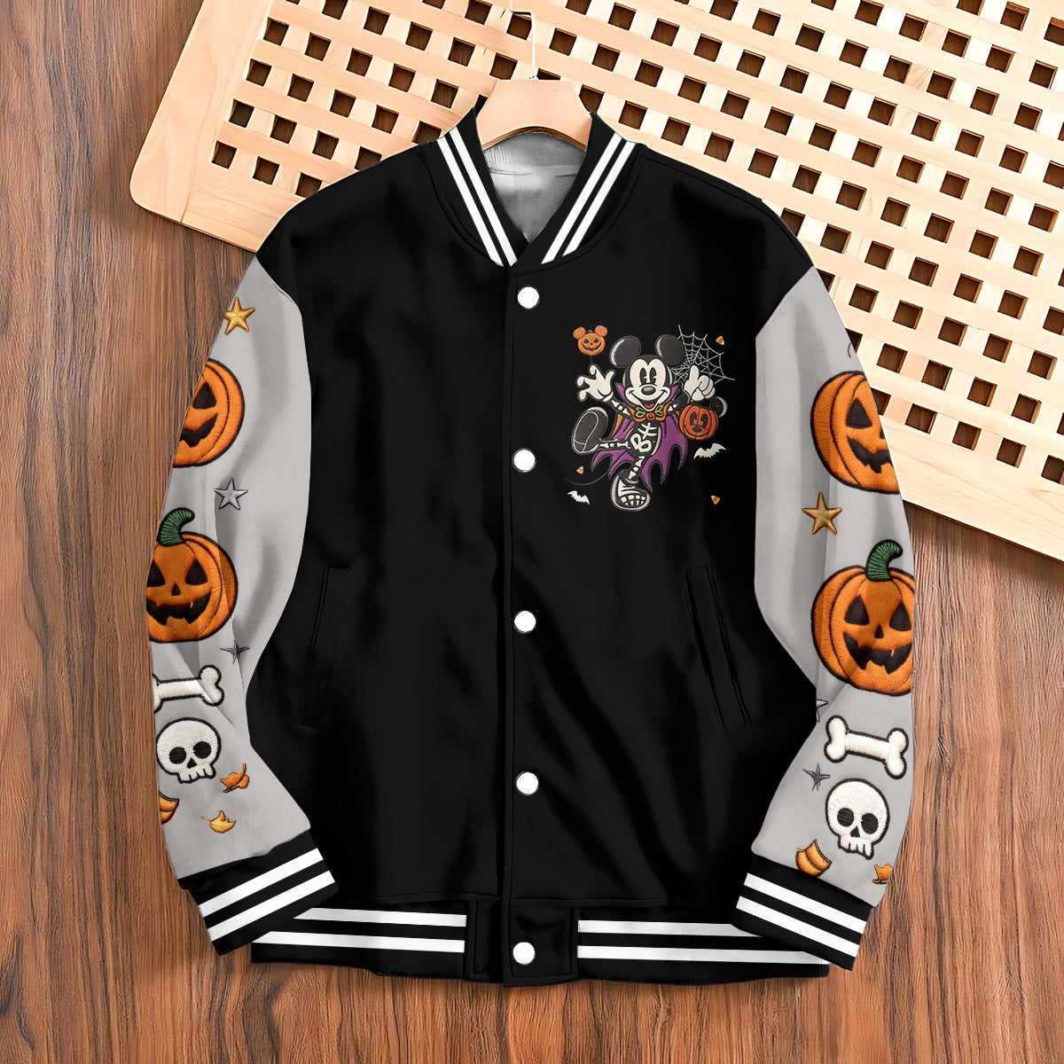 Halloween Vibes - Personalized Mouse Varsity Jacket