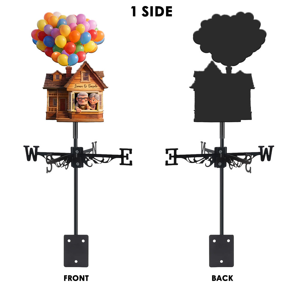 You Are My Greatest Adventure - Personalized Up Movie Couple Weather Vane