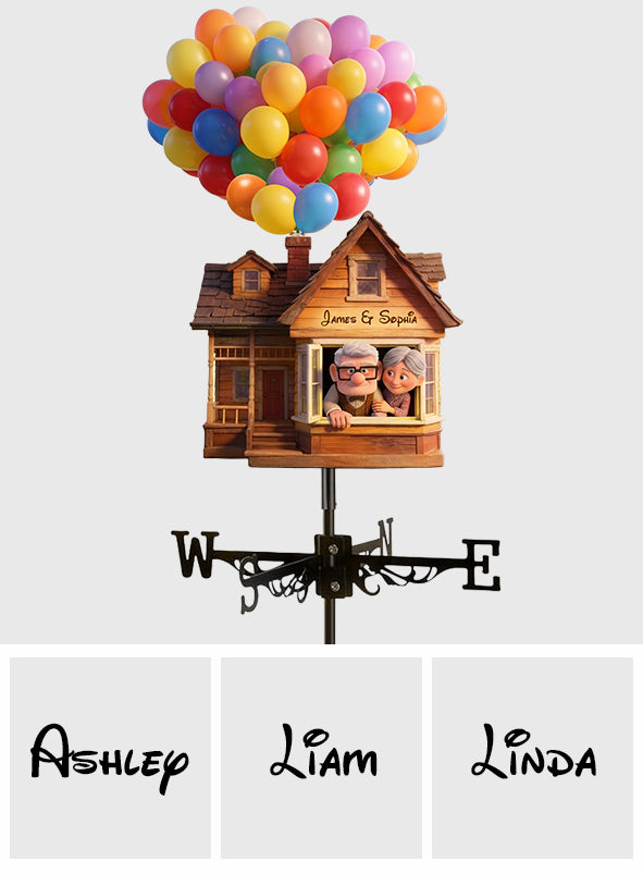 You Are My Greatest Adventure - Personalized Up Movie Couple Weather Vane