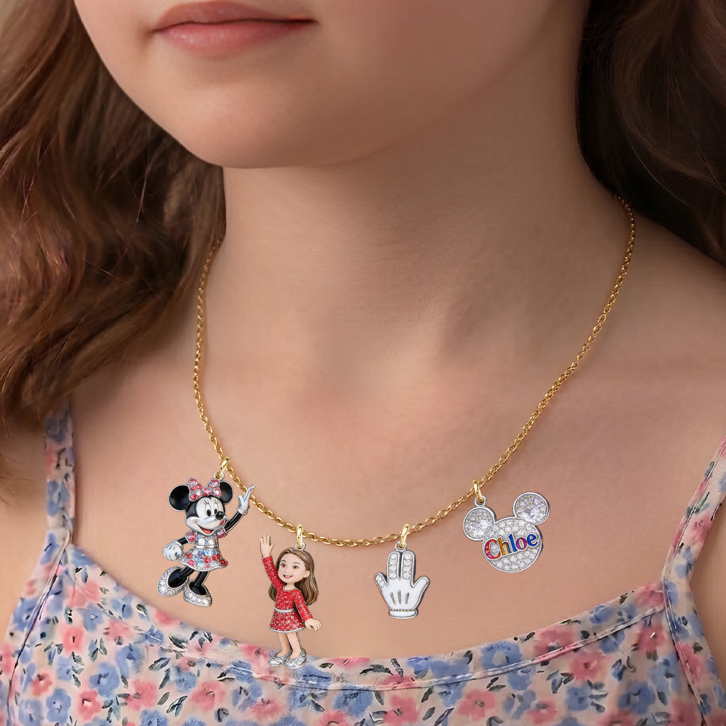 Friends - Personalized Mouse Metal Necklaces With Pendants